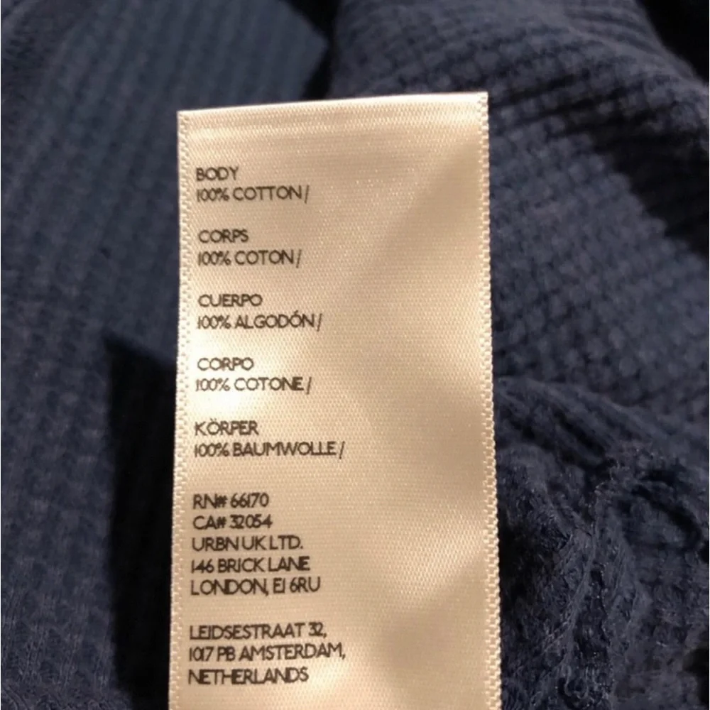 🛑SOLD OUT🛑 FPMicrophone Drop Long Sleeve Oversized Thermal in Navy Size L NWT - Picture 10 of 10